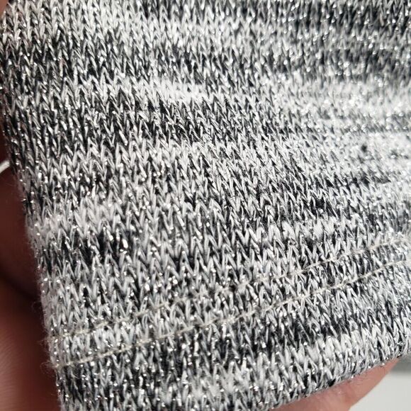 Ruby Rd. 3x Caged Neck Sweater Womens Plus Heathered Gray Black 3/4 Sleeve - Picture 2 of 12